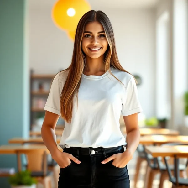 Women's Form Fitting T-Shirt - Image 4